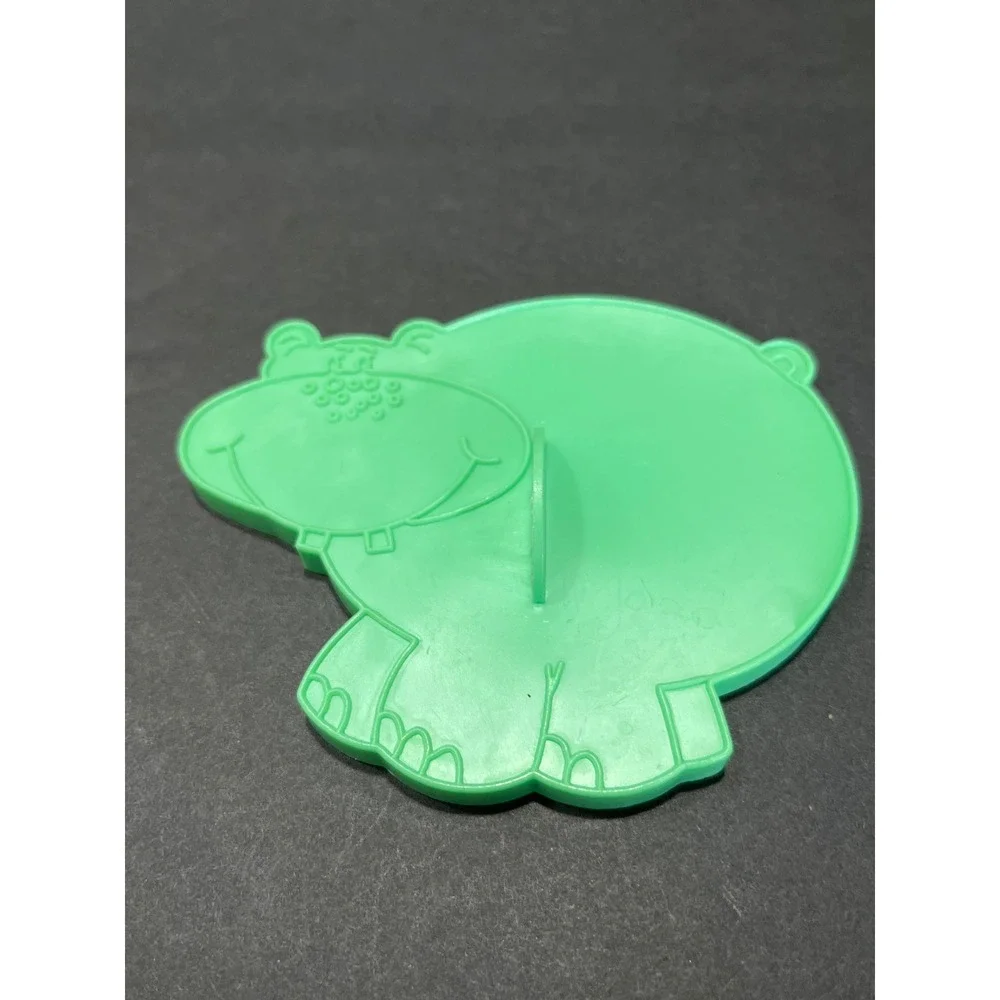 Vintage 1990 Wilton Zoo Animal Cookie Cutter Set Green Lion Elephant Hippo